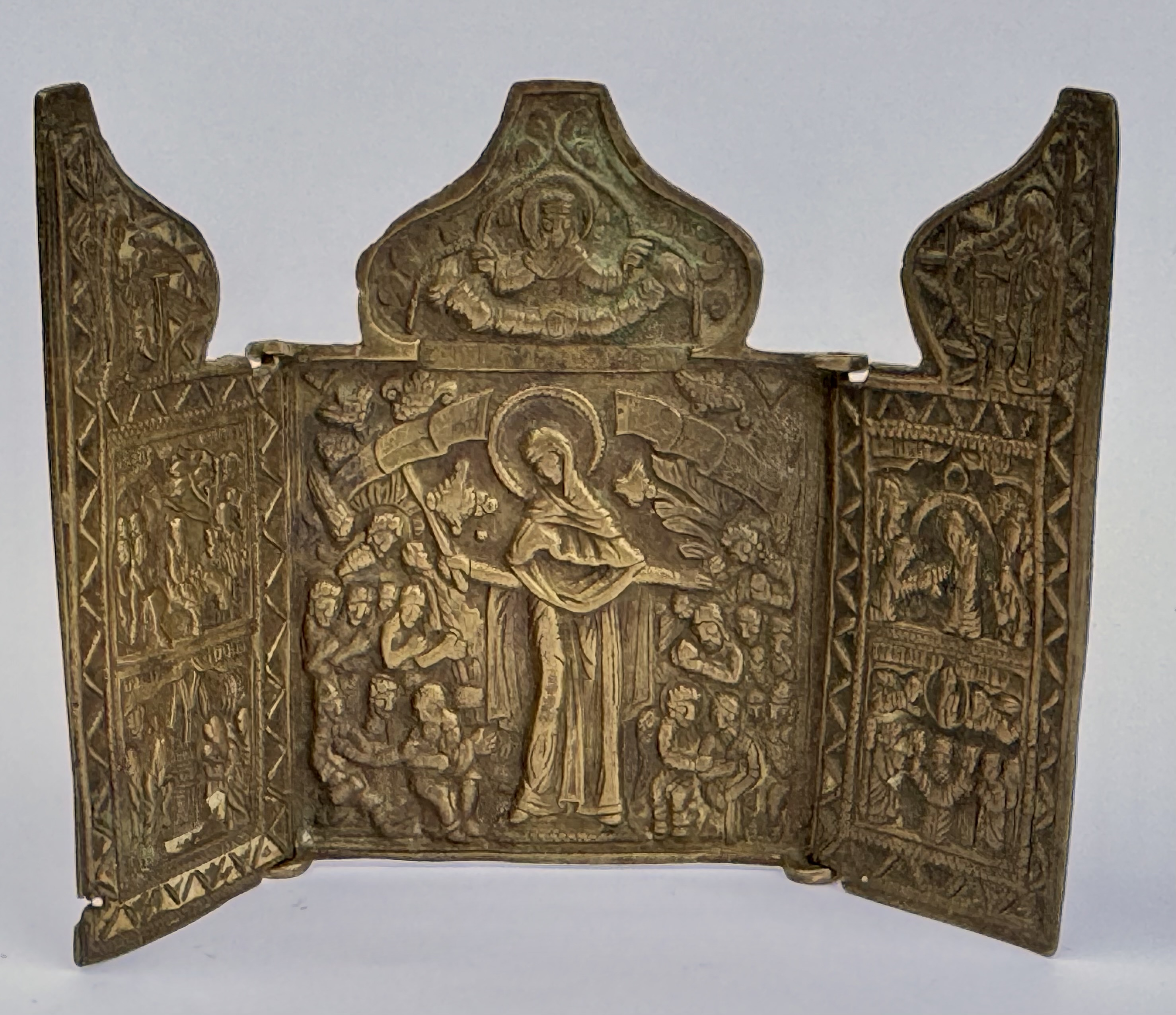 Russian Orthodox folding skladen travel icon of Joy to All Who